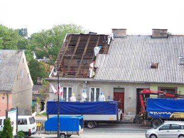 Usuwanie azbestu  rozpoczęte 
