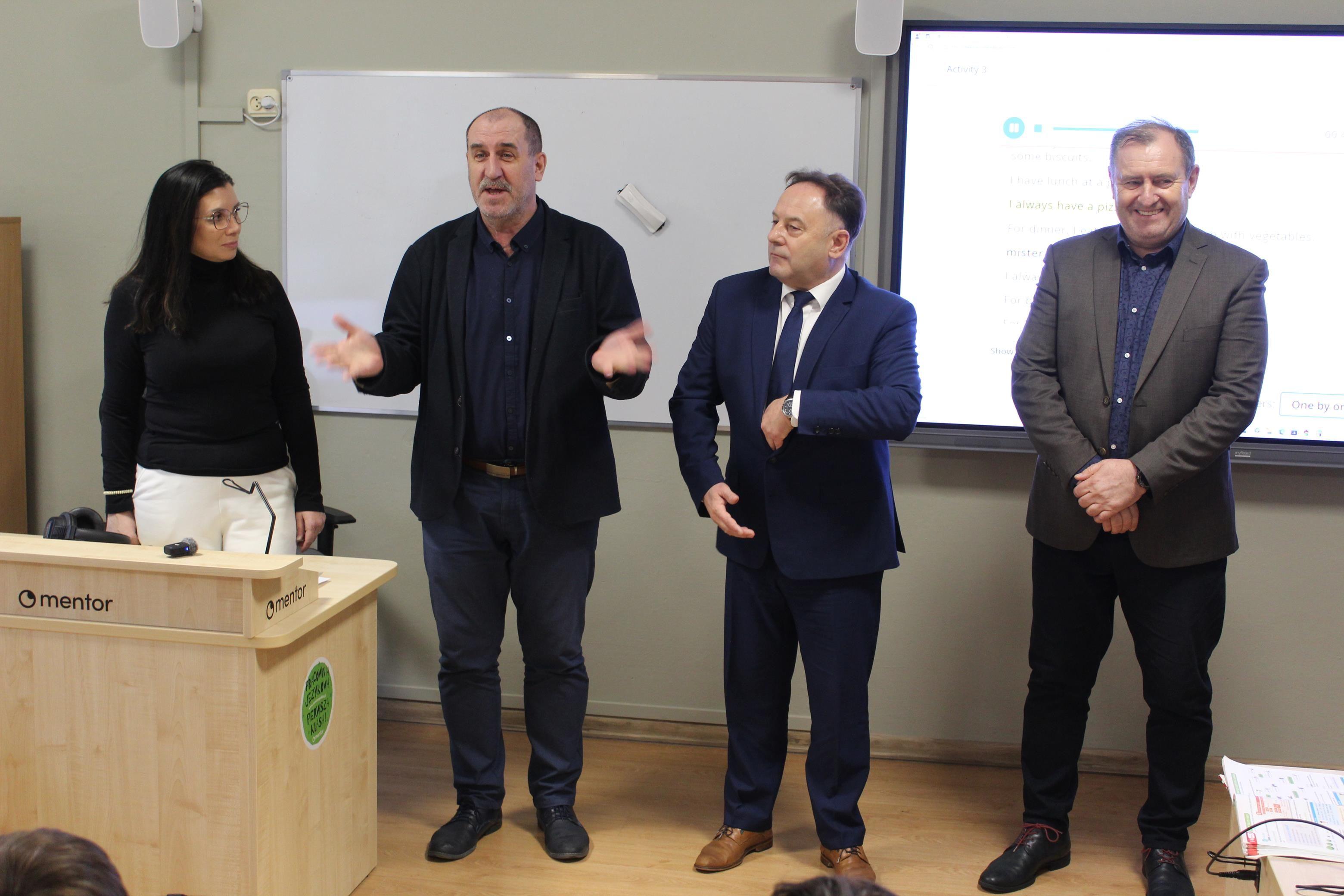 Wizyta w sali językowej w SP nr 3 w Lipnie - 9 grudnia 2024 r.
