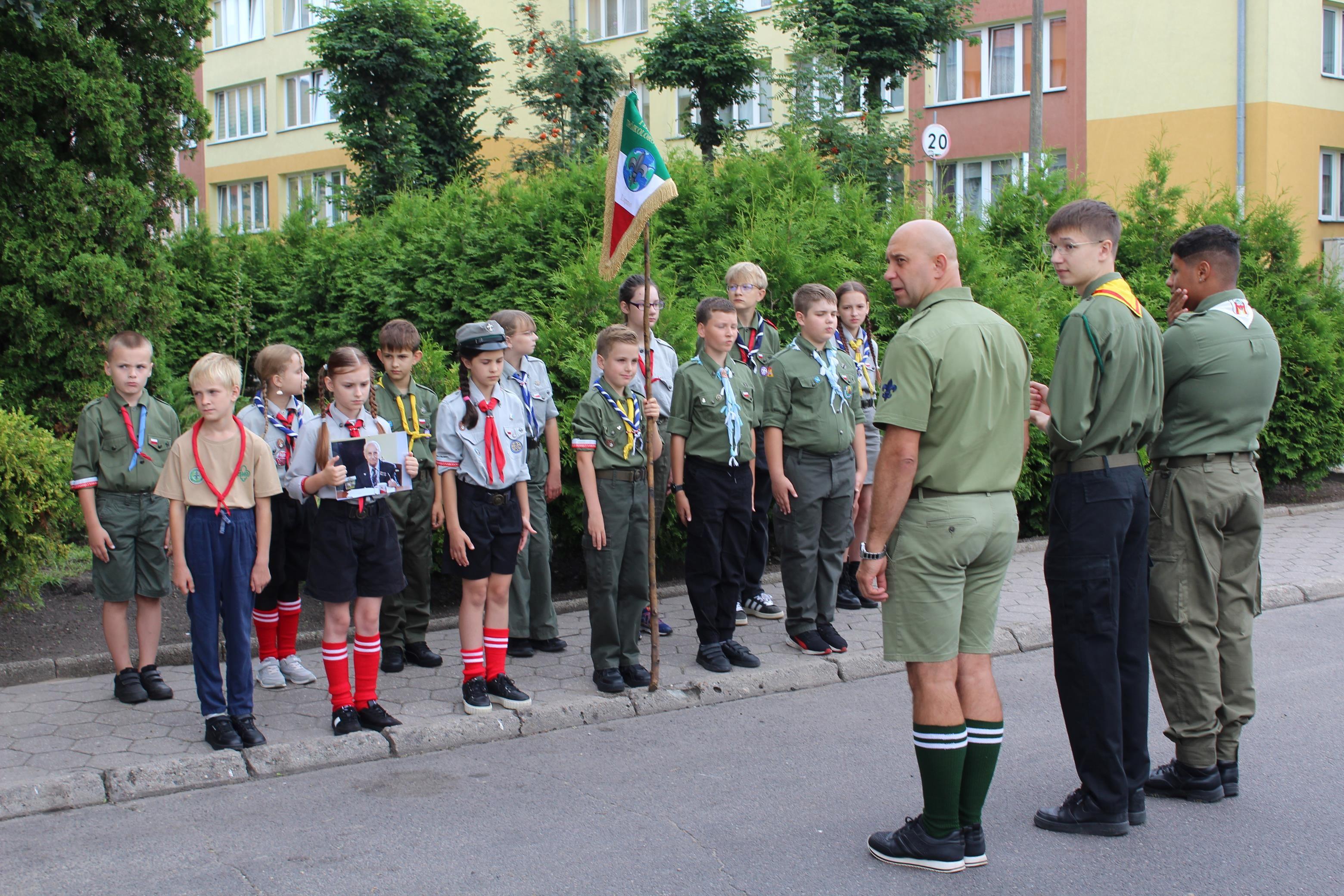 Zdj. nr. 1. Lipnowskie obchody 81. rocznicy wybuchy Powstania Warszawskiego -1 sierpnia 2025 r.