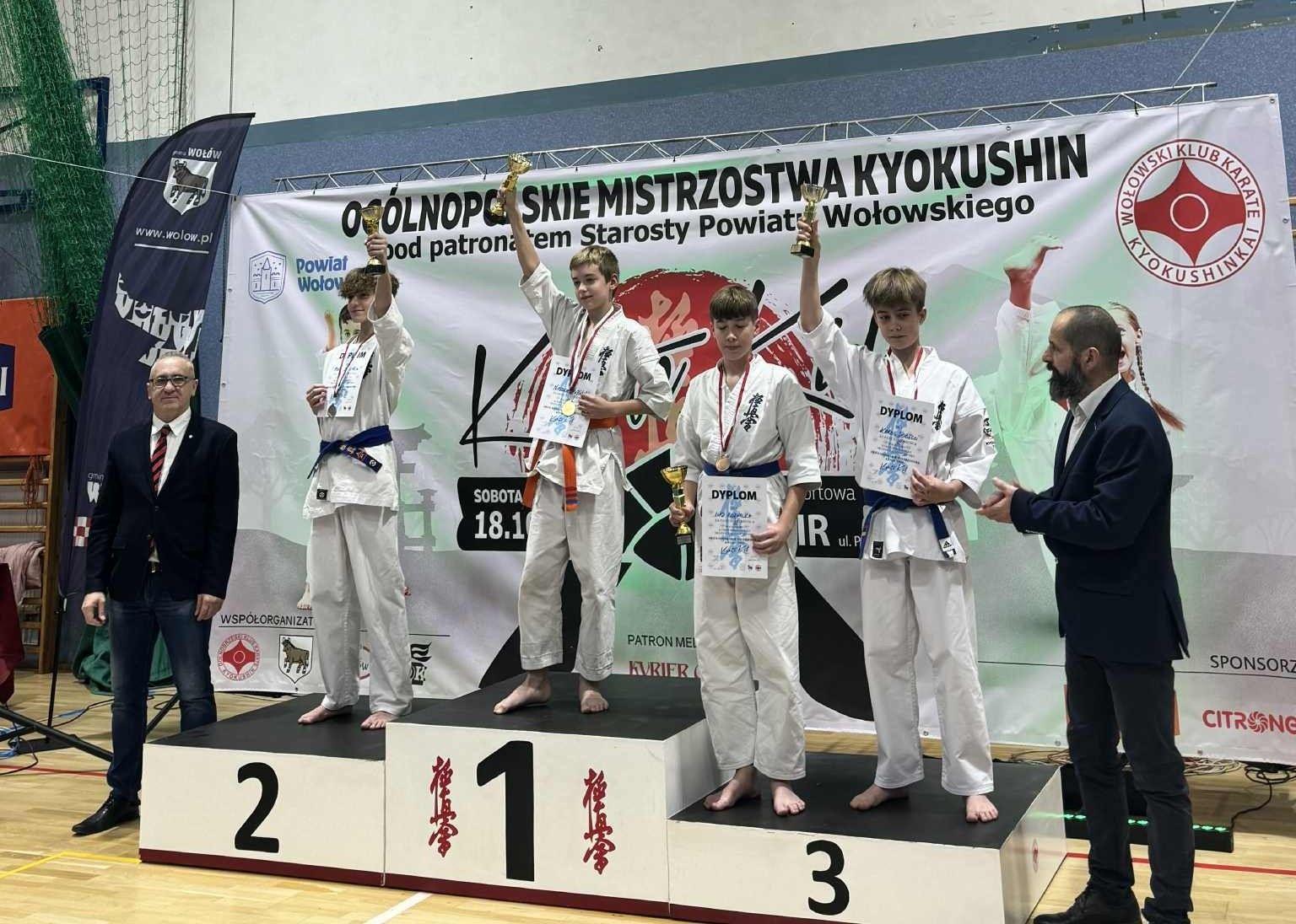 Zdj. nr. 7. VIII Mistrzostwach Karate Kyokushin Karate Kid w Wołowie - 18 października 2025 r.