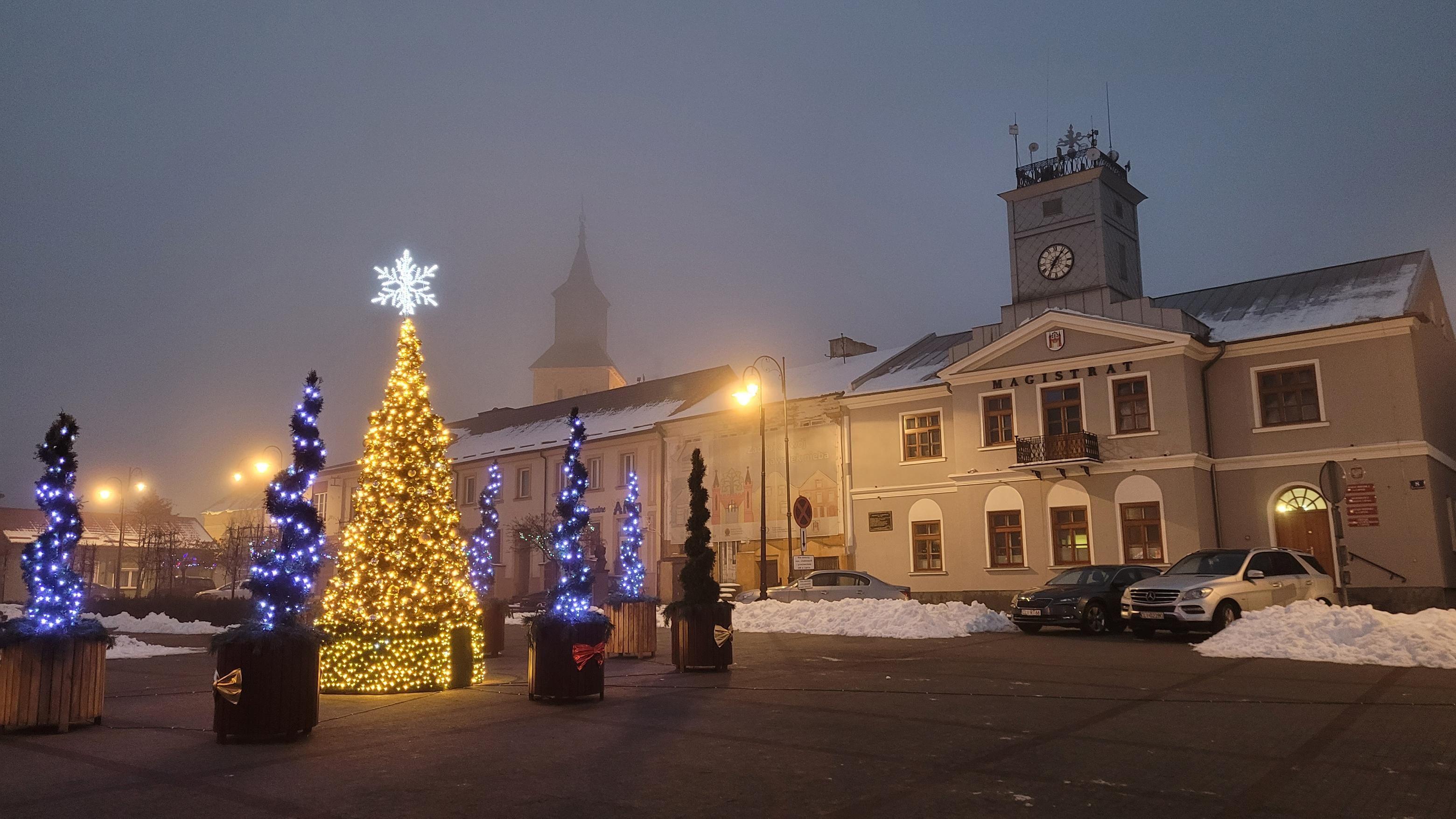 Zdj. nr. 2. Choinka na Placu Dekerta - 2 grudnia 2025 r.