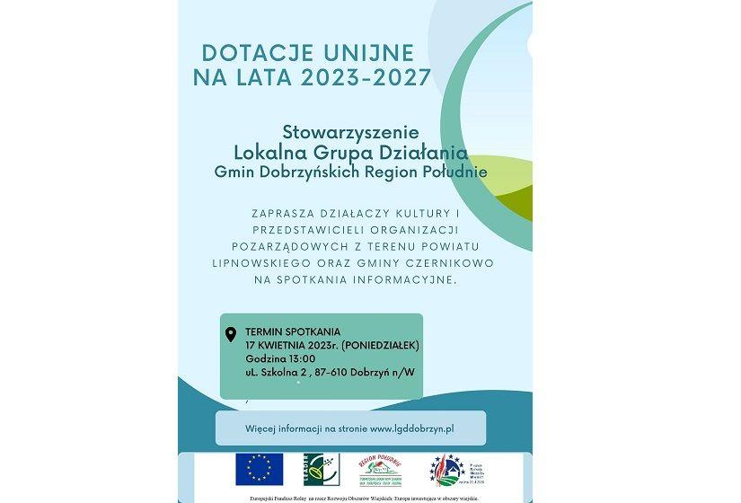 LGD - dotacje unijne na lata 2023-2027 - spotkanie informacyjne