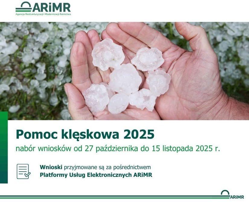 ARiMR: Pomoc klęskowa 2025 - informacja prasowa