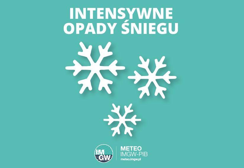 (Aktualizacja 26.11.2025 r.) Ostrzeżenia meteorologiczne: Intensywne opady śniegu