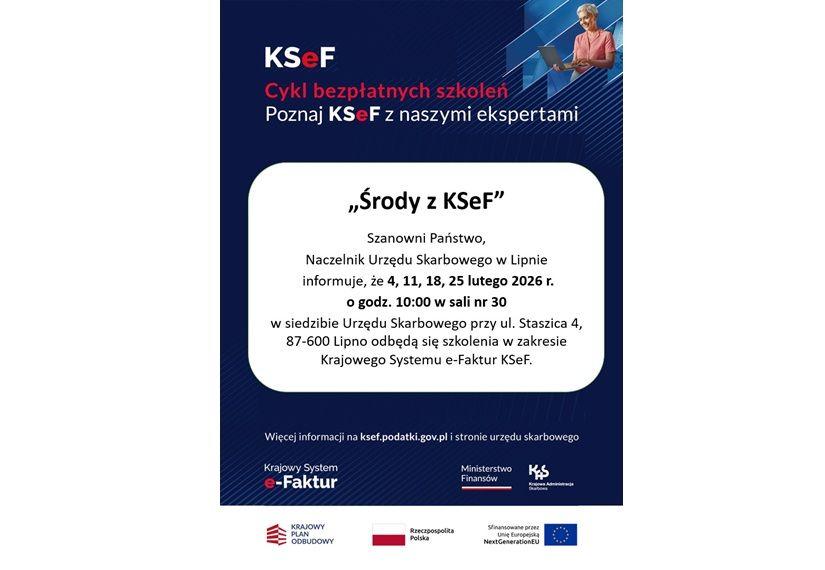 Środy z KSeF - cykl bezpłatnych szkoleń